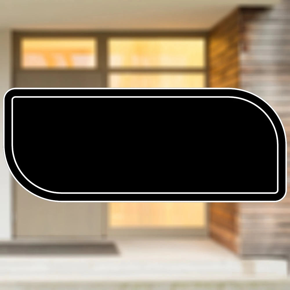 Selbstklebendes Türschild aus Kunststoff mit Gravur | 6 Farben - 5 Größen | Model G