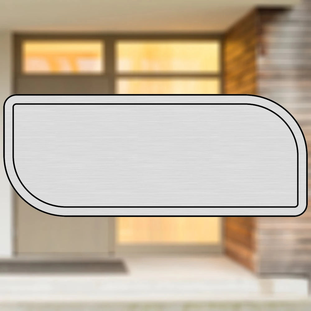 Selbstklebendes Türschild aus Kunststoff mit Gravur | 6 Farben - 5 Größen | Model G