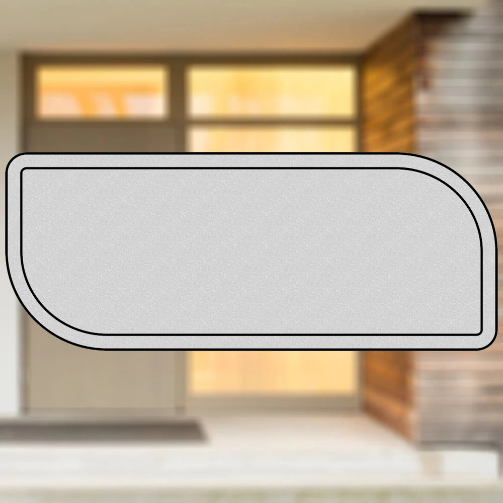 Selbstklebendes Türschild aus Kunststoff mit Gravur | 6 Farben - 5 Größen | Model G