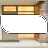 Selbstklebendes Türschild aus Kunststoff mit Gravur | 6 Farben - 5 Größen | Model G