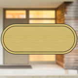 Selbstklebendes Türschild aus Kunststoff mit Gravur | 6 Farben - 5 Größen | Model H