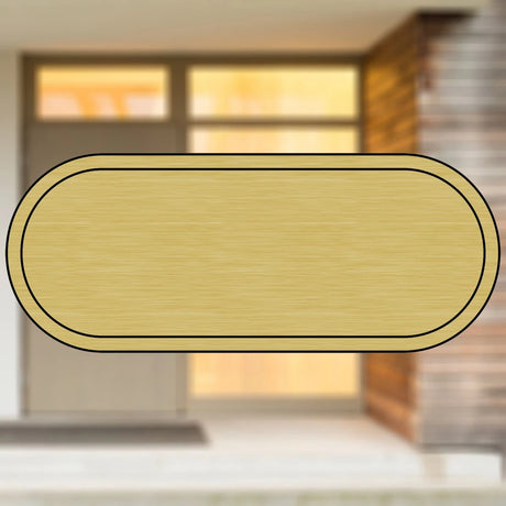 Selbstklebendes Türschild aus Kunststoff mit Gravur | 6 Farben - 5 Größen | Model H