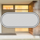 Selbstklebendes Türschild aus Kunststoff mit Gravur | 6 Farben - 5 Größen | Model H