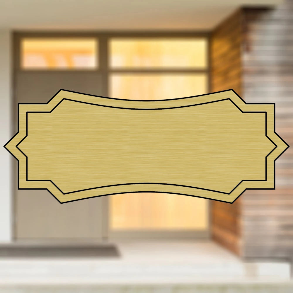 Selbstklebendes Türschild aus Kunststoff mit Gravur | 6 Farben - 5 Größen | Model I
