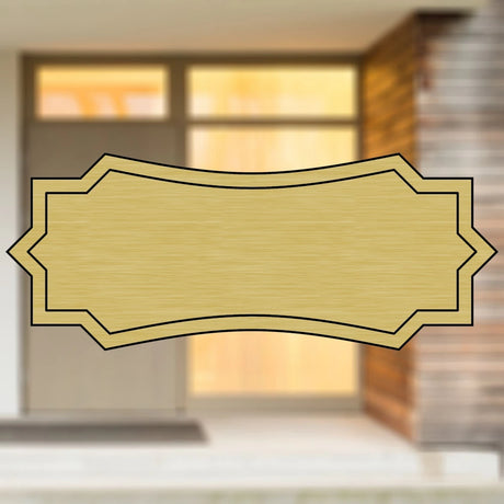 Selbstklebendes Türschild aus Kunststoff mit Gravur | 6 Farben - 5 Größen | Model I