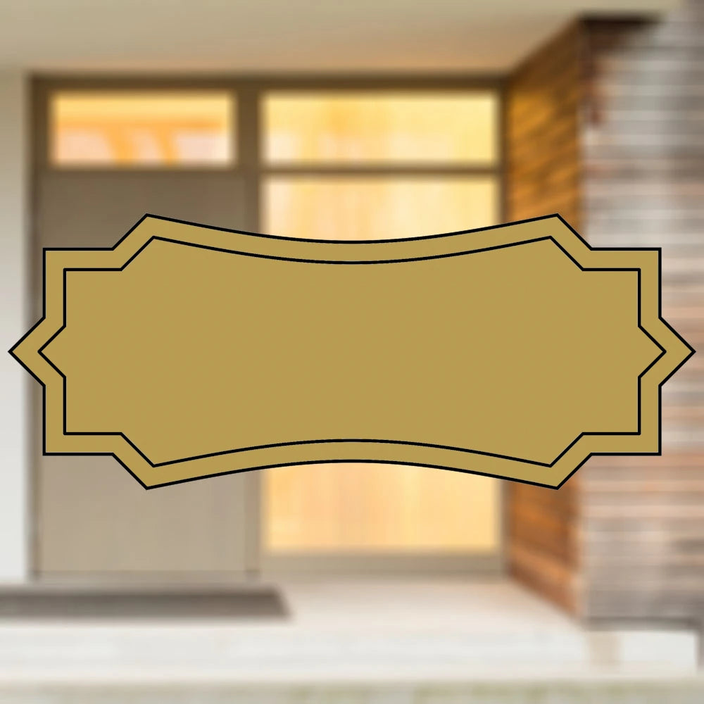 Selbstklebendes Türschild aus Kunststoff mit Gravur | 6 Farben - 5 Größen | Model I