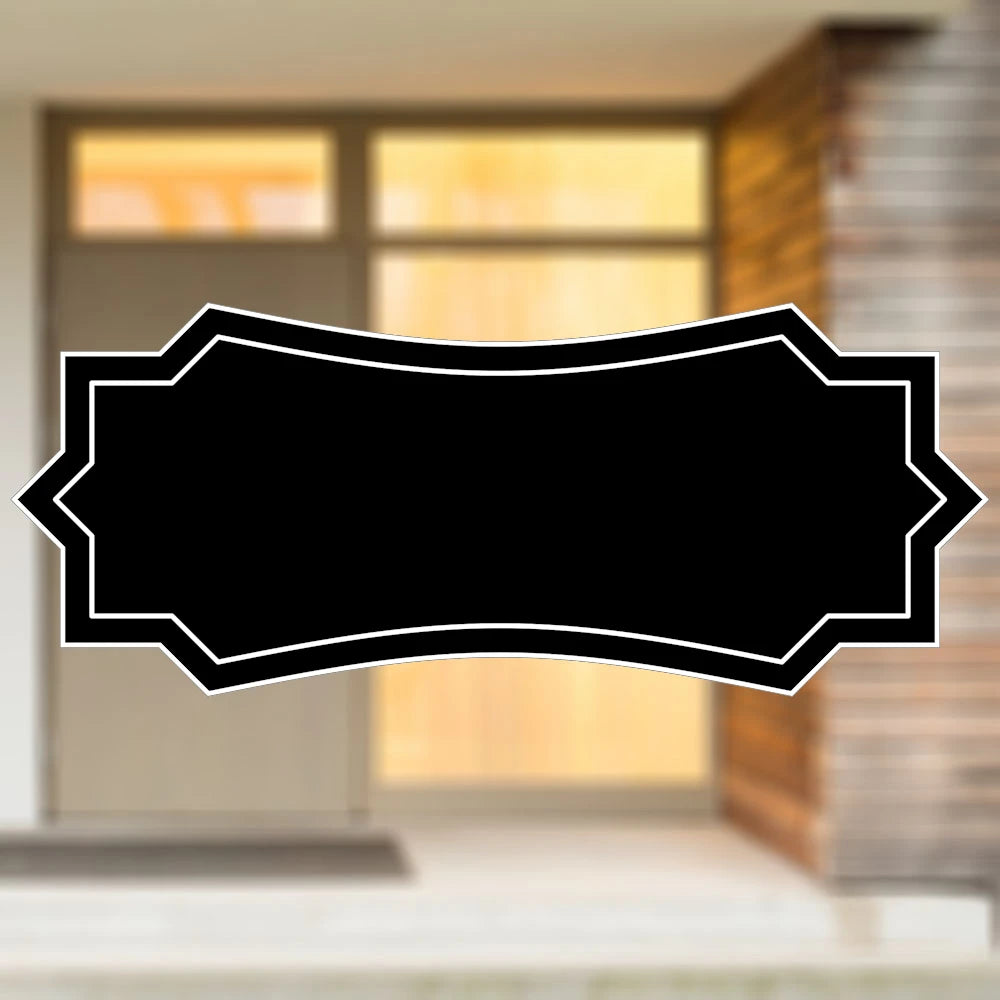Selbstklebendes Türschild aus Kunststoff mit Gravur | 6 Farben - 5 Größen | Model I
