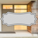 Selbstklebendes Türschild aus Kunststoff mit Gravur | 6 Farben - 5 Größen | Model I