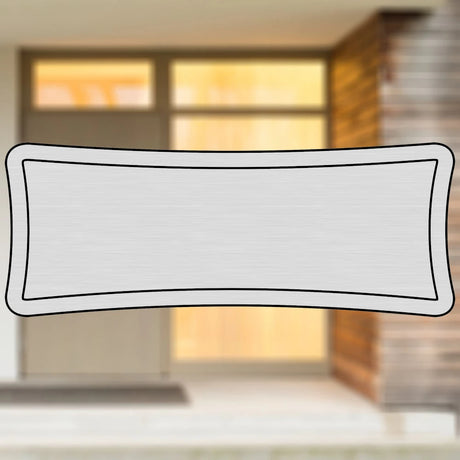 Selbstklebendes Türschild aus Kunststoff mit Gravur | 6 Farben - 5 Größen | Model J