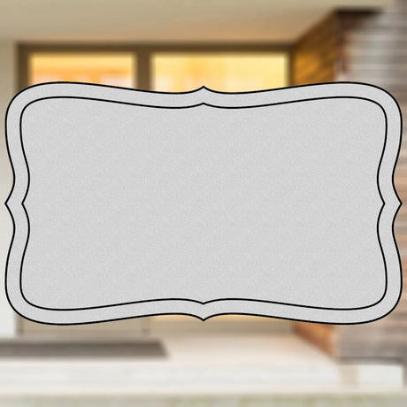Selbstklebendes Türschild aus Kunststoff mit Gravur | 6 Farben - 5 Größen | Model M