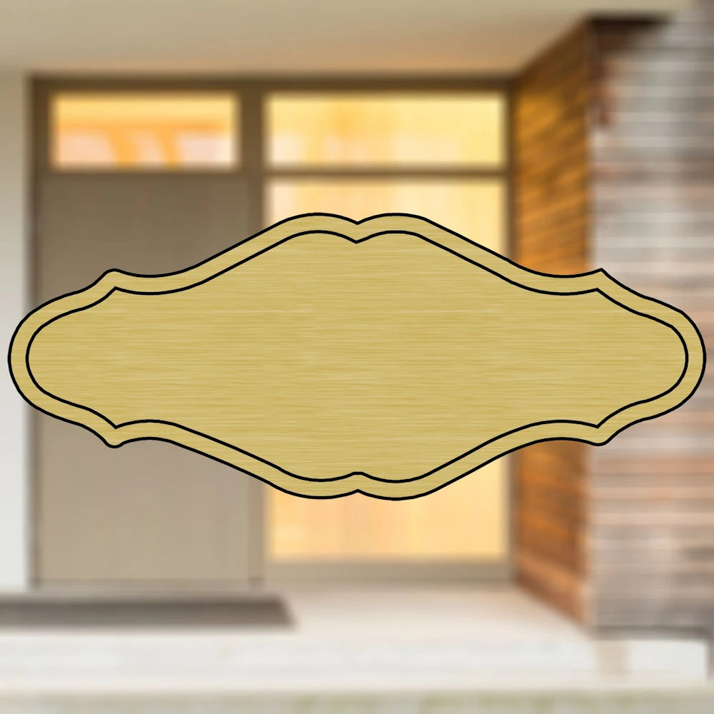 Selbstklebendes Türschild aus Kunststoff mit Gravur | 6 Farben - 5 Größen | Model P