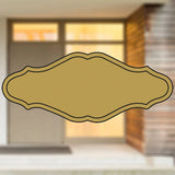 Selbstklebendes Türschild aus Kunststoff mit Gravur | 6 Farben - 5 Größen | Model P