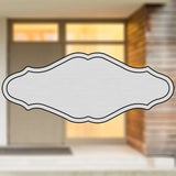 Selbstklebendes Türschild aus Kunststoff mit Gravur | 6 Farben - 5 Größen | Model P