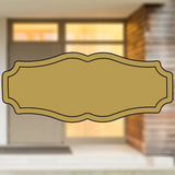 Selbstklebendes Türschild aus Kunststoff mit Gravur | 6 Farben - 5 Größen | Model Q