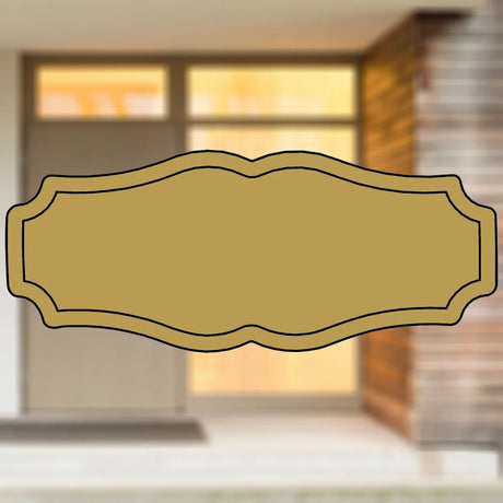 Selbstklebendes Türschild aus Kunststoff mit Gravur | 6 Farben - 5 Größen | Model Q