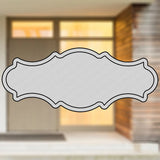 Selbstklebendes Türschild aus Kunststoff mit Gravur | 6 Farben - 5 Größen | Model R