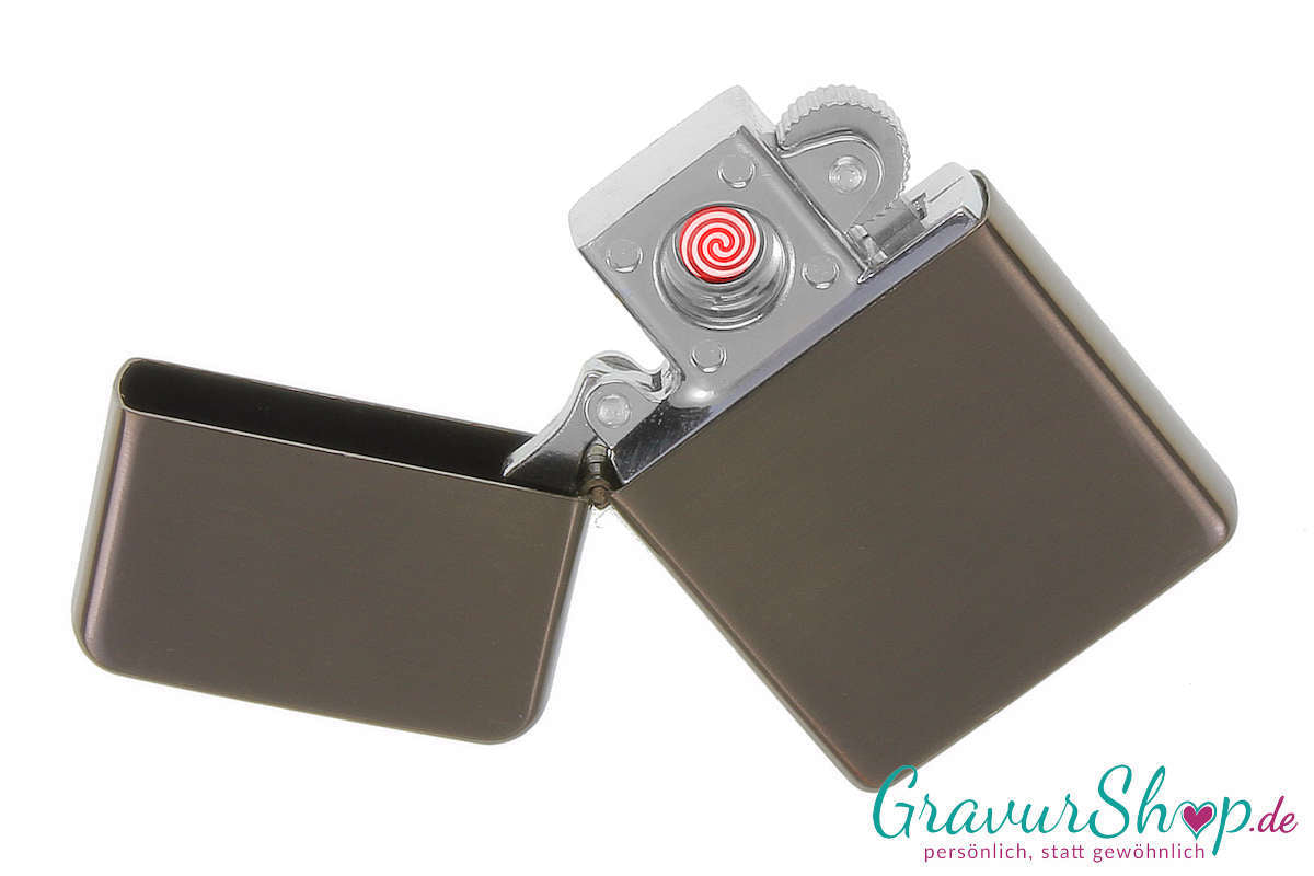 USB Lichtbogen Feuerzeug Beispiel mit Gravur