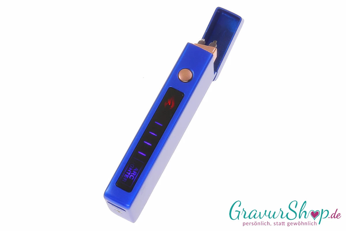 USB X Lichtbogen-Feuerzeug Blau