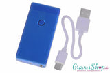 USB X Lichtbogen-Feuerzeug Blau mit Gravur