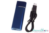 USB Glühspirale Feuerzeug 11 blau mit Lasergravur