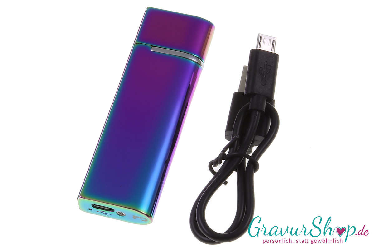 USB Glühspirale Feuerzeug 11 spectrum mit Lasergravur
