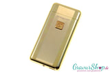 USB Lichtbogen Feuerzeug mit Gravur 07 gold