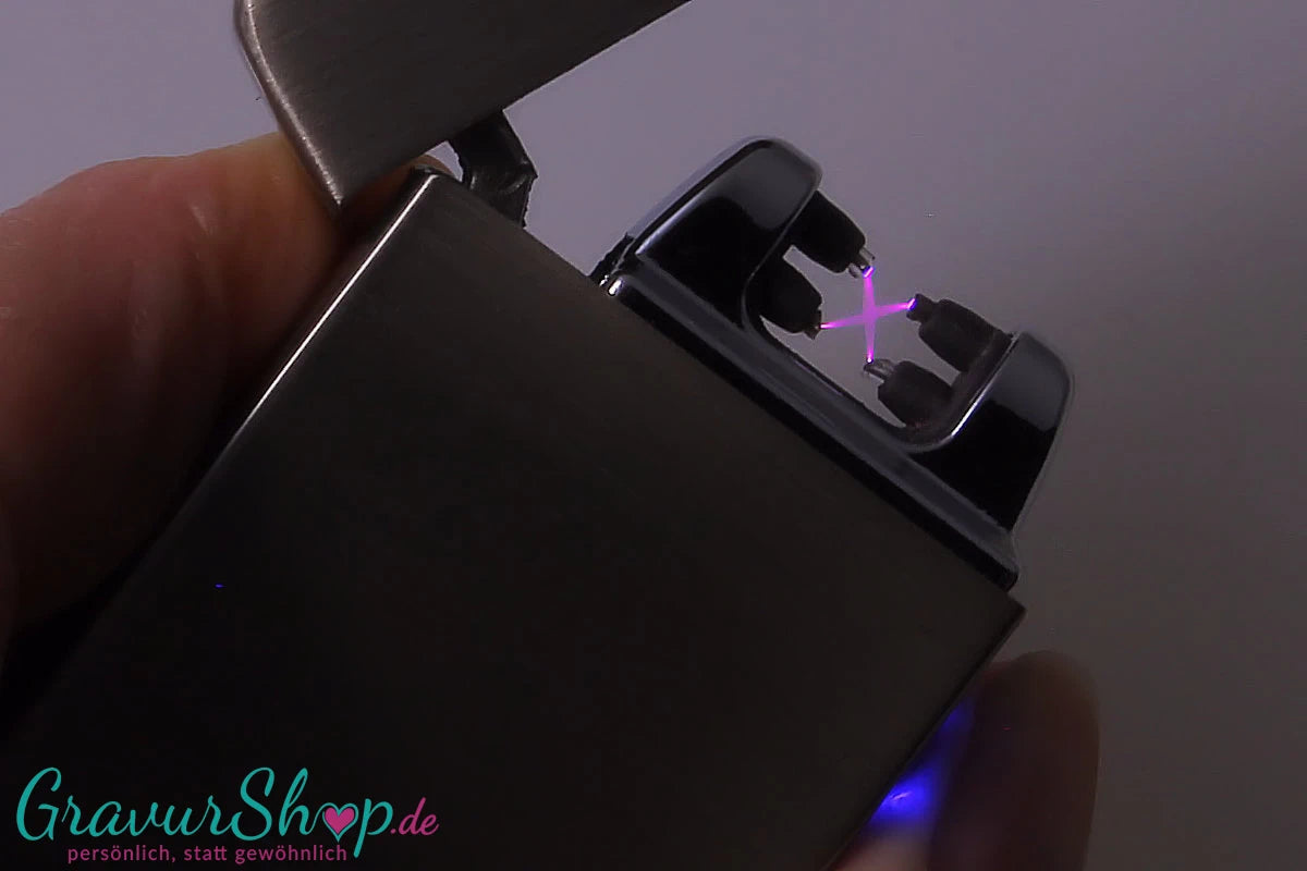 USB X Lichtbogen-Feuerzeug silber 