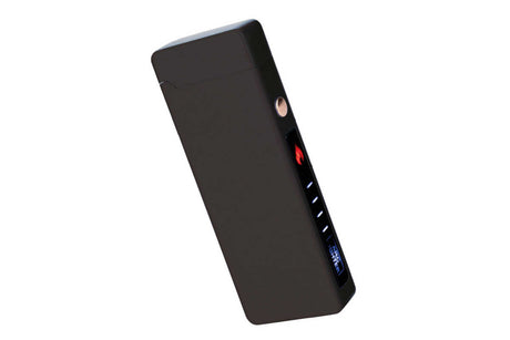 USB X Lichtbogen-Feuerzeug Schwarz mit Wunschgravur
