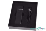 USB Glühspirale Feuerzeug 11 schwarz mit Gravur in Geschenkbox