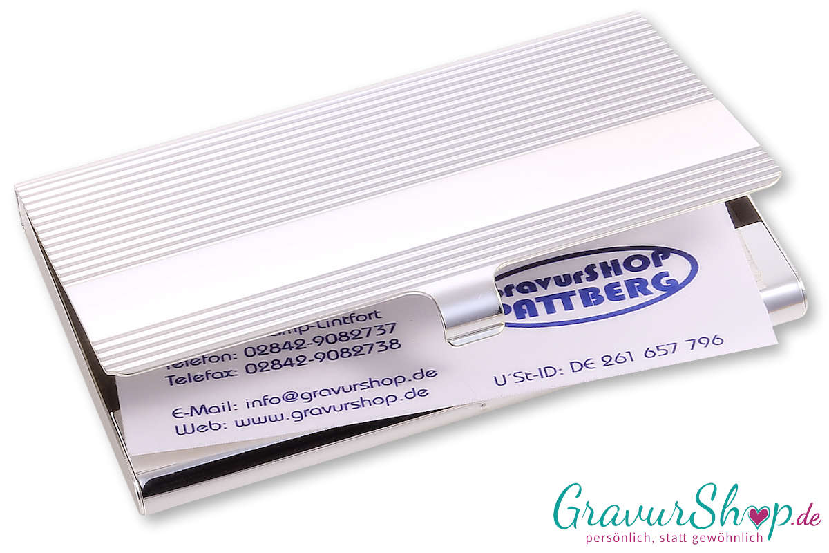 Visitenkarten Etui 1 mit Gravur
