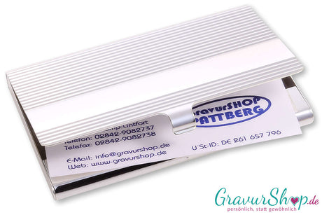Visitenkarten Etui 1 mit Gravur