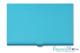 Visitenkartenetui 08 mit Gravur Blau Bild 5