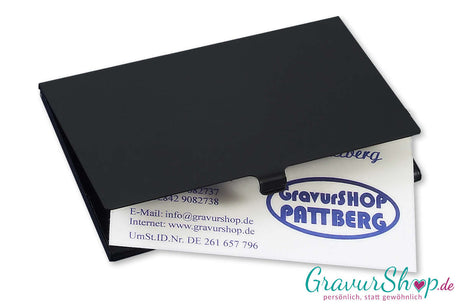 Visitenkartenetui 08 mit Gravur Schwarz Bild 6