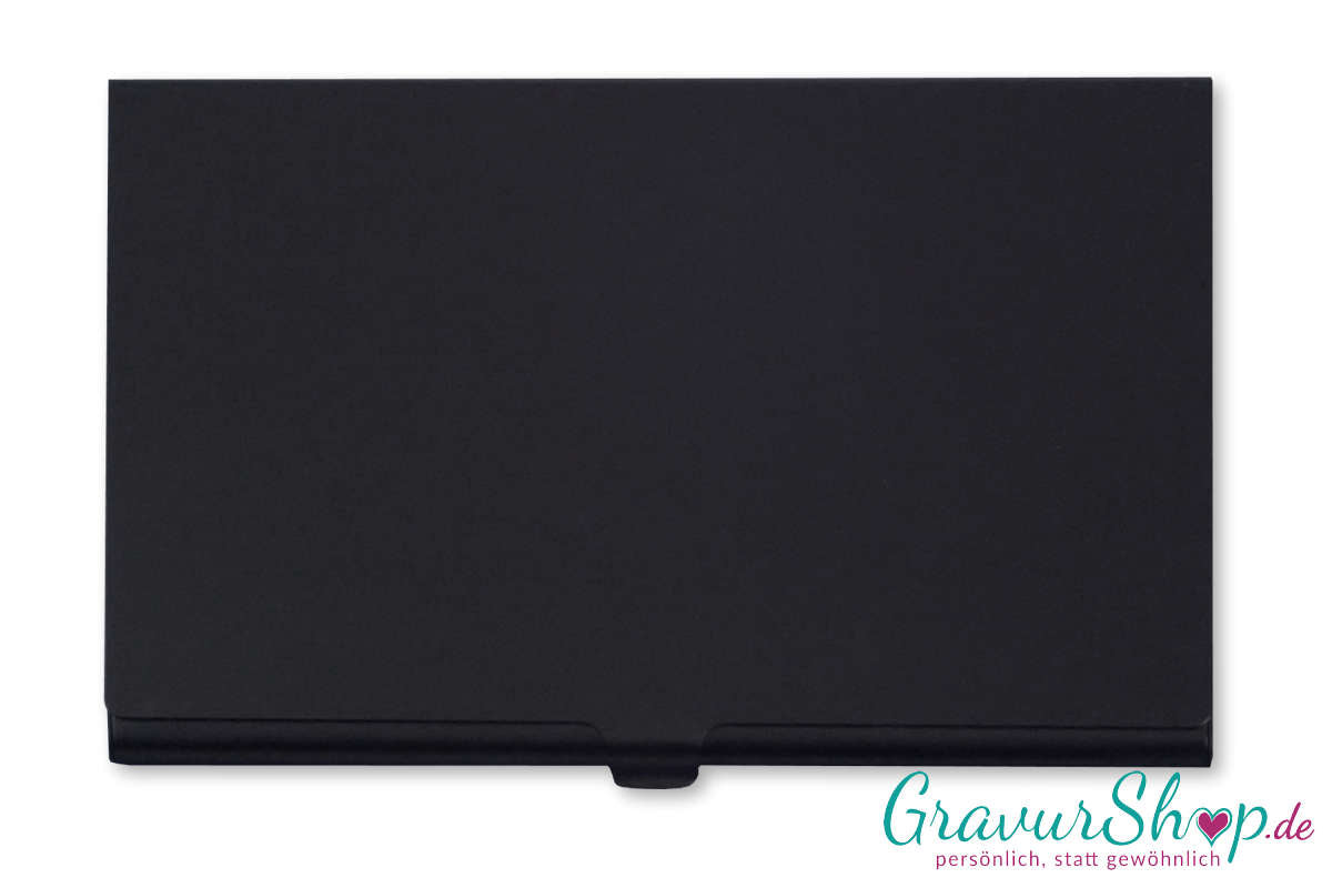 Visitenkartenetui 08 mit Gravur Schwarz Bild 7
