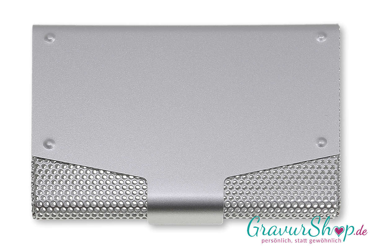 Visitenkartenetui 10 mit Gravur Silber Bild 4