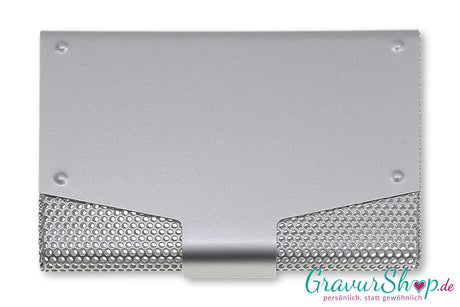 Visitenkartenetui 10 mit Gravur Silber Bild 4