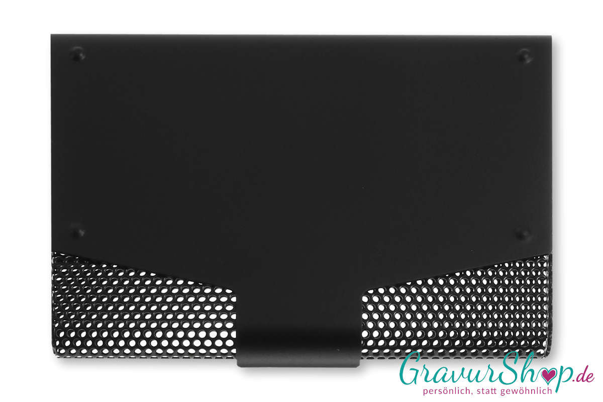 Visitenkartenetui 10 mit Gravur Schwarz Bild 7