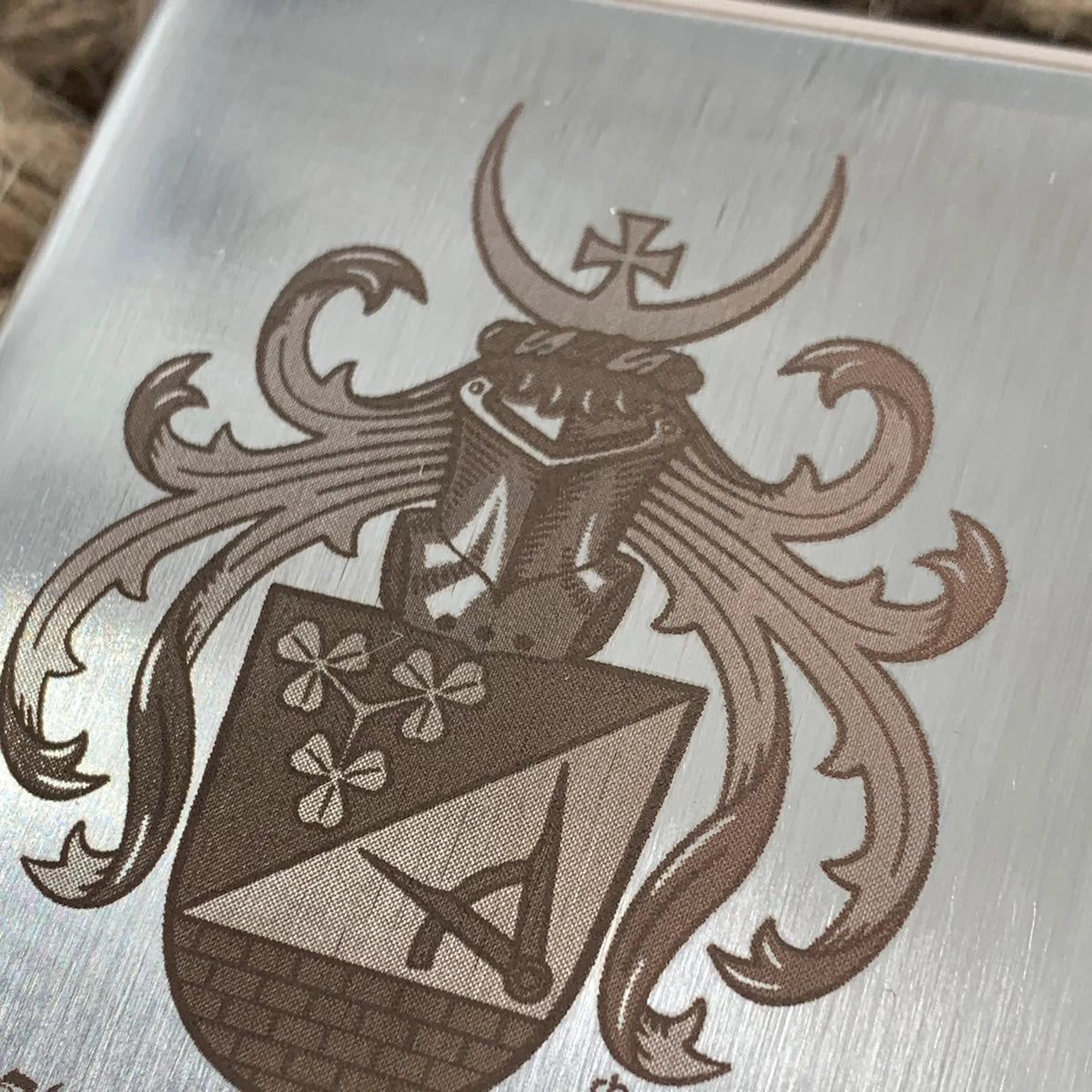 Zigarettenetui mit Fotogravur | Dein Bild graviert | Eckiges Etui aus Metall