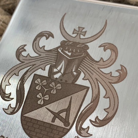 Zigarettenetui mit Fotogravur | Dein Bild graviert | Eckiges Etui aus Metall
