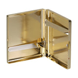 Personalisiertes Zigarettenetui 08 Messing gold offen Bügel