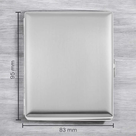 Zigarettenetui mit Fotogravur | Dein Bild graviert | Eckiges Etui aus Metall