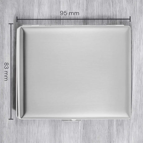 Zigarettenetui mit Fotogravur | Dein Bild graviert | Eckiges Etui aus Metall