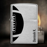 Zippo | American Football - Ball | Personalisiert mit Namen