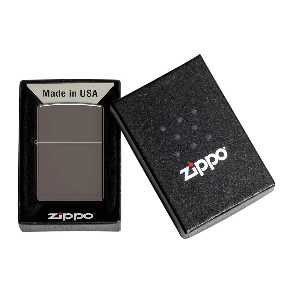 Original Zippo® Black Ice | Feuerzeug mit Gravur | Personalisiertes Sturmfeuerzeug