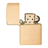 Original Zippo® Brass Brushed | Feuerzeug mit Gravur | Personalisiertes Sturmfeuerzeug
