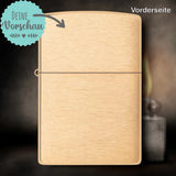 Original Zippo® Brass Brushed | Feuerzeug mit Gravur | Personalisiertes Sturmfeuerzeug