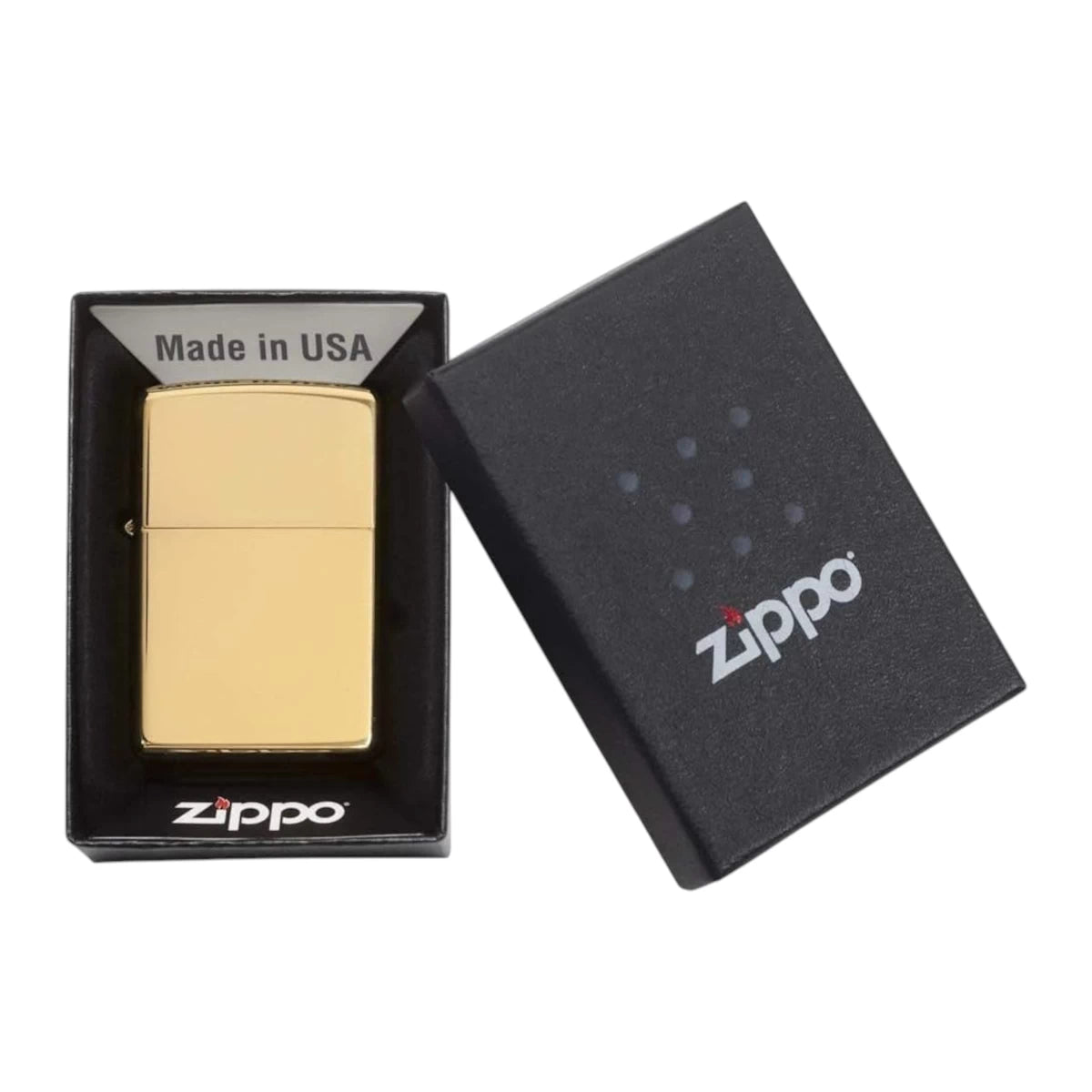 Original Zippo® Brass High Polished | Feuerzeug mit Gravur | Personalisiertes Sturmfeuerzeug