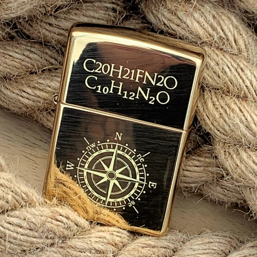 Original Zippo® Brass High Polished | Feuerzeug mit Gravur | Personalisiertes Sturmfeuerzeug