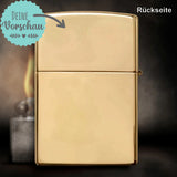 Original Zippo® Brass High Polished | Feuerzeug mit Gravur | Personalisiertes Sturmfeuerzeug