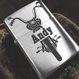 Zippo mit Gravur - Motorrad